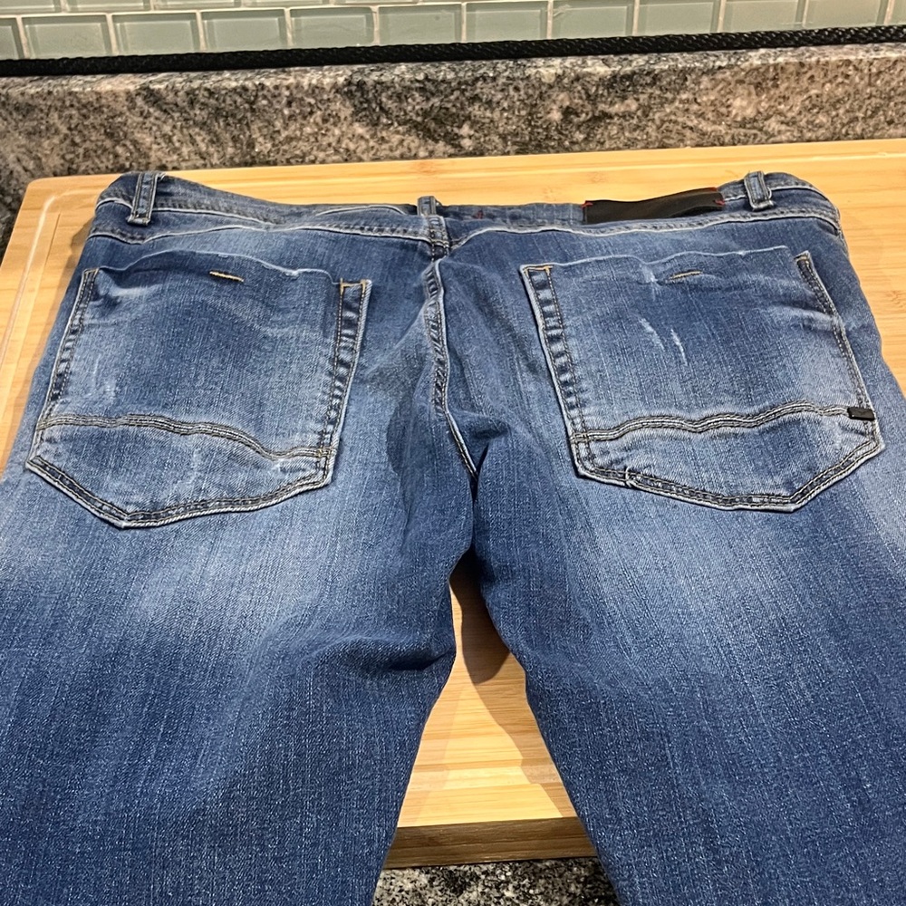Distressed Blue Jeans - Picture 7 of 16
